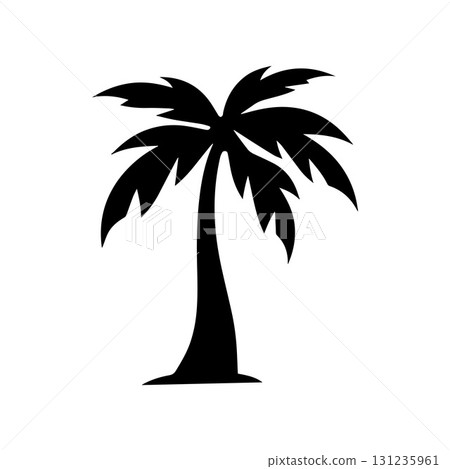 Tropical palm tree logo design representing nature, eco tourism and exotic retreat Tropical palm tree logo design representing nature, eco tourism and exotic retreat 131235961