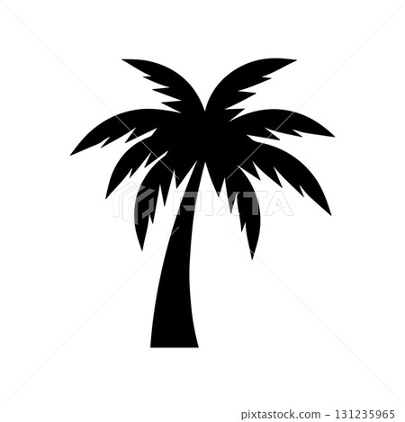 Palm tree logo design representing simplicity, nature and tropical coastal destination Palm tree logo design representing simplicity, nature and tropical coastal destination 131235965