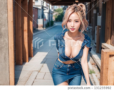 Beautiful woman portrait 131235992
