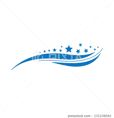 Creative abstract cleaning service logo with sweeping motion symbol for modern cleaning brand Creative abstract cleaning service logo with sweeping motion symbol for modern cleaning brand 131236042