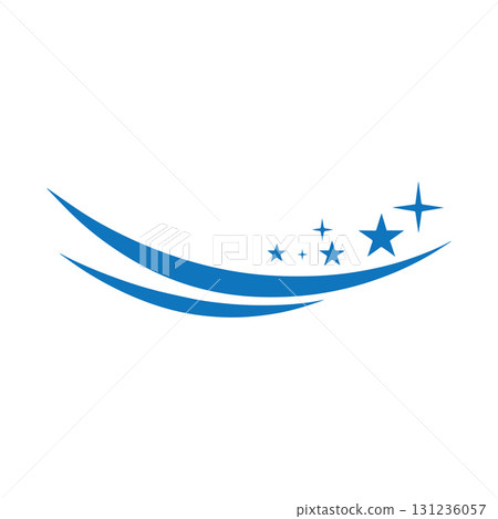 Abstract wipe motion logo design symbolizing hygiene, clarity, and cleaning perfection Abstract wipe motion logo design symbolizing hygiene, clarity, and cleaning perfection 131236057