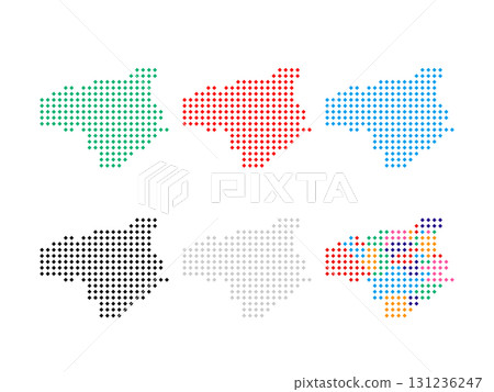 Pixel art map_Tokushima prefecture_Square dot-05 131236247