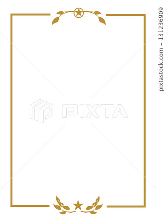 Elegant Golden Vertical Certificate Frame, wedding card frame 131236909