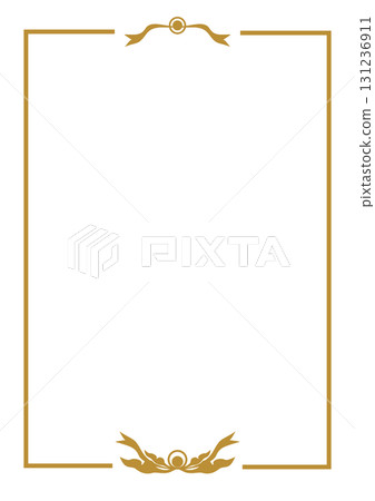 Elegant Golden Vertical Certificate Frame, wedding card frame 131236911