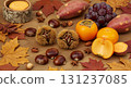 Autumn flavors (pumpkin, chestnut, sweet potato) 3 131237085