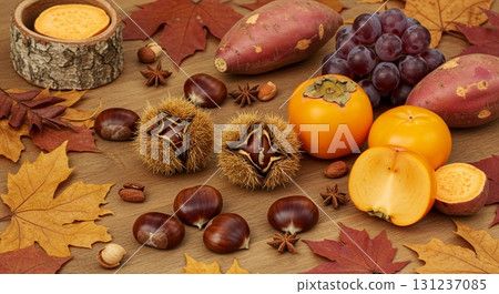 Autumn flavors (pumpkin, chestnut, sweet potato) 3 Autumn flavors (pumpkin, chestnut, sweet potato) 3 131237085
