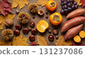 Autumn flavors (pumpkin, chestnut, sweet potato) 4 131237086