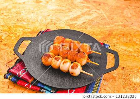 Camping Dessert: Grilled Mitarashi Dango 131238023
