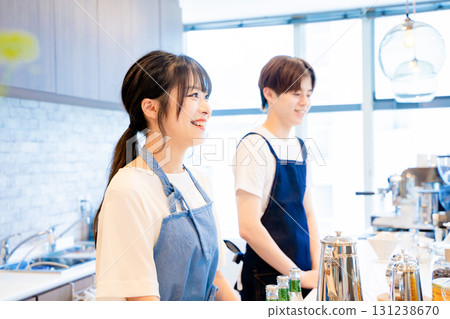 Cafe staff Cafe staff 131238670