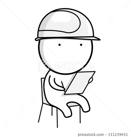 An engineer with a journal An engineer with a journal 131239431