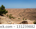 Desertic landscape in Tunisia used for simulate moon surface in films 131239882