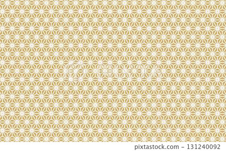 Japanese pattern hemp leaf pattern background design material 131240092