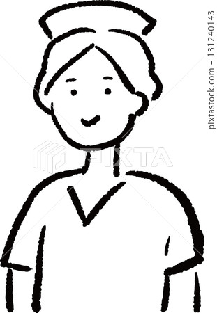 戴著護士帽的護士插圖 131240143