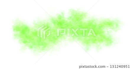 Thick green smoke cloud on transparent background isolated on black for atmospheric visual effects or overlays Thick green smoke cloud on transparent background isolated on black for atmospheric visual effects or overlays 131240951