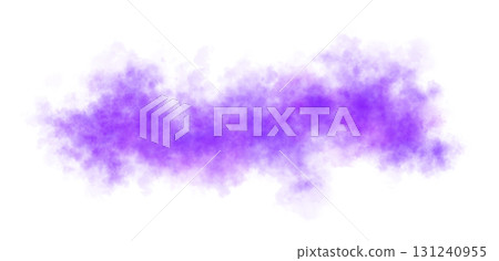 Thick violet smoke cloud on transparent background isolated on black for atmospheric visual effects or overlays Thick violet smoke cloud on transparent background isolated on black for atmospheric visual effects or overlays 131240955