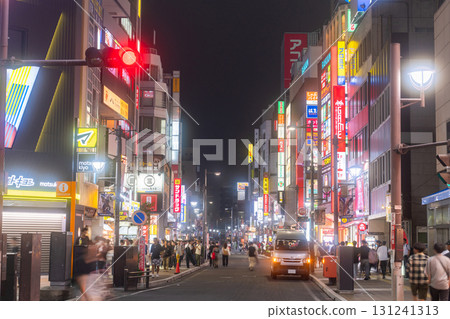 Saitama Prefecture: Omiya Station, a bustling nightlife district lit up by neon lights Saitama Prefecture: Omiya Station, a bustling nightlife district lit up by neon lights 131241313