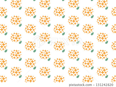 Osmanthus illustration pattern background material 131242820