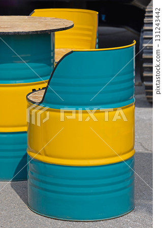 Oil Drum Chair Set 131243442