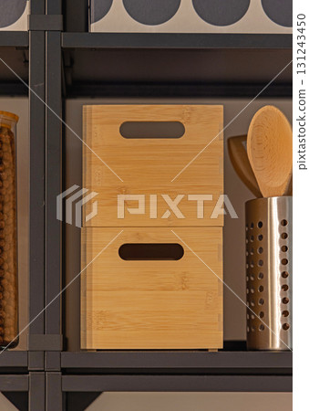 Bamboo Boxes Kitchen Shelf 131243450