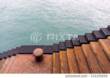 Bollard at Stairs Bollard at Stairs 131243648