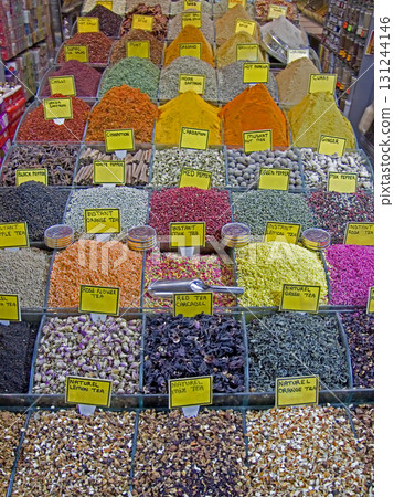 Variety of spices 131244146
