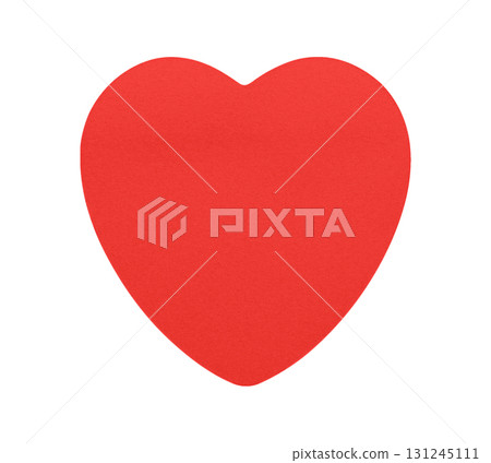 Vibrant Red Heart Memo Note 131245111