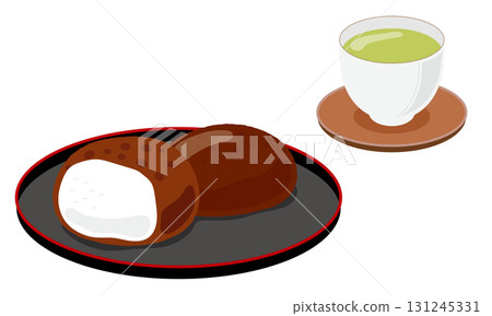 紅豆飯糰和茶 131245331