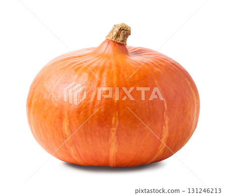 fresh ripe pumpkin isolated on white fresh ripe pumpkin isolated on white 131246213