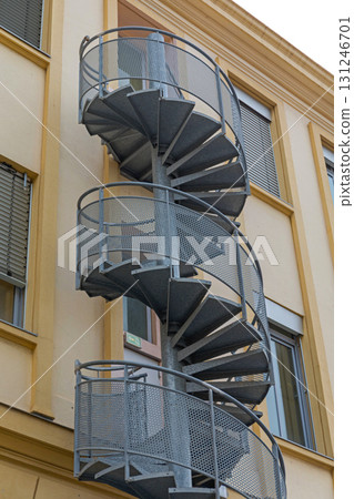 Emergency Exit Spiral Stairs Emergency Exit Spiral Stairs 131246701
