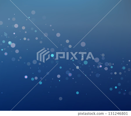 Kids Birthday Blue Bokeh Vector Background 131246801