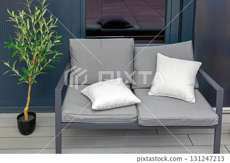 Small seat in modern interior Small seat in modern interior 131247213