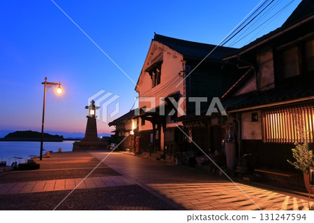 【廣島縣】夕陽下的鞆之浦 - 夜燈 131247594