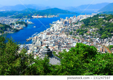 [Hiroshima Prefecture] Townscape of Onomichi under fine weather 131247597