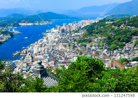 [Hiroshima Prefecture] Townscape of Onomichi under fine weather 131247598