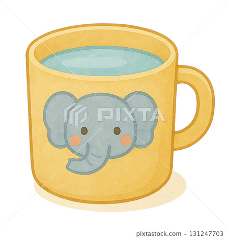 [刷牙]兒童杯子的插圖 131247703