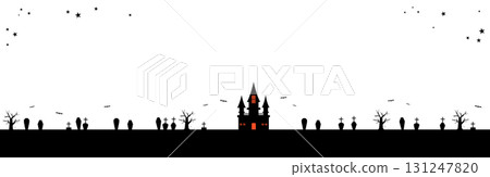 Autumn Material Halloween Banner Frame Background Star 131247820