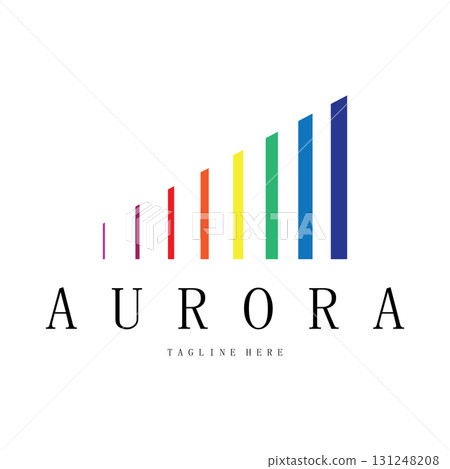 aurora logo design icon illustration vector template 131248208