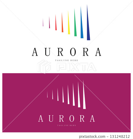 aurora logo design icon illustration vector template 131248212