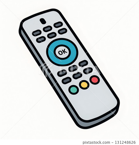 Cute remote control icon illustration 131248626