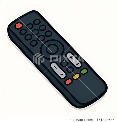 Simple operation button remote control illustration material 131248627
