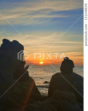 sunset on the coast 131248639