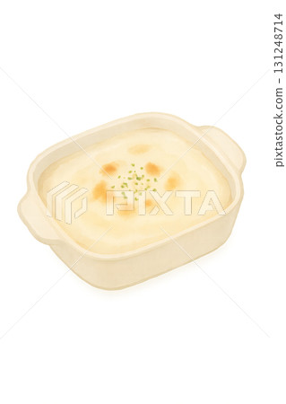 白醬多利亞水彩插畫PNG透明背景 131248714