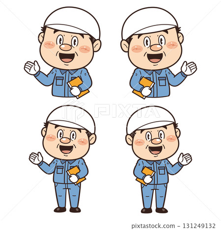 一名在工廠或現場工作的男性工人解釋不安全行為、不安全條件和工作場所事故的插圖 131249132