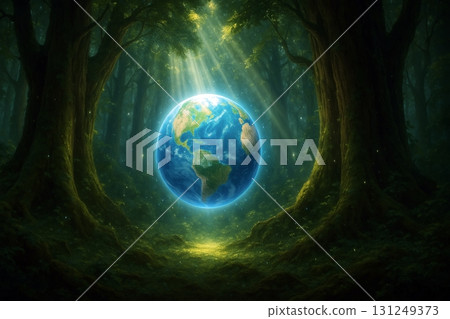 "Fantastic Earth Art Shining in the Forest" "Fantastic Earth Art Shining in the Forest" 131249373