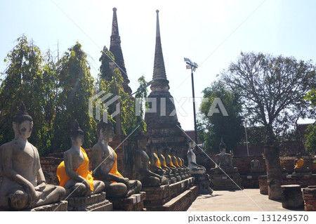 Scenery of Wat Yai Chai Mongkhon in Ayutthaya, Thailand 131249570