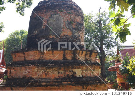 泰國大城府 Yai Chai Mongkhon 寺的風景 泰國大城府 Yai Chai Mongkhon 寺的風景 131249716