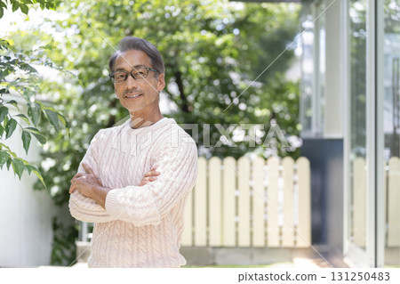 A smiley male in his 60's 131250483