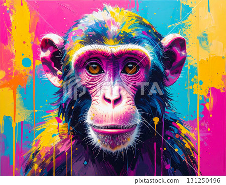色彩繽紛的猴子 色彩繽紛的猴子 131250496