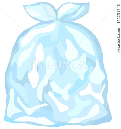 垃圾袋插圖半透明/透明向量素材 131251248