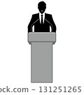 Men who speak on the podium 131251265